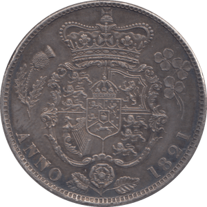 1821 HALFCROWN ( AUNC ) - HALFCROWN - Cambridgeshire Coins