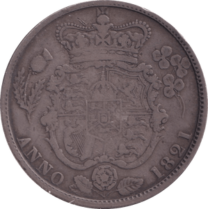 1821 HALFCROWN ( F ) - Halfcrown - Cambridgeshire Coins