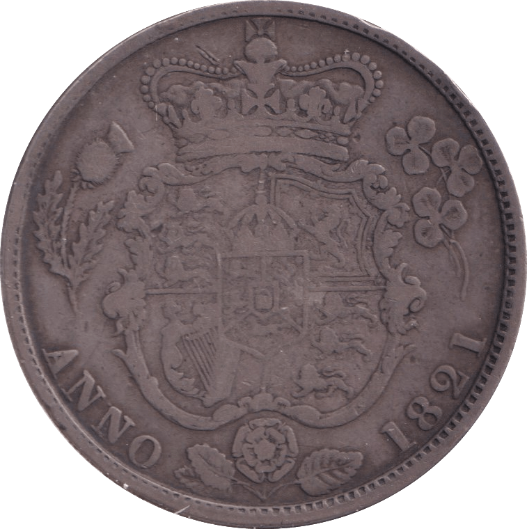 1821 HALFCROWN ( F ) - Halfcrown - Cambridgeshire Coins