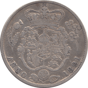 1821 HALFCROWN ( FINE ) - HALFCROWN - Cambridgeshire Coins