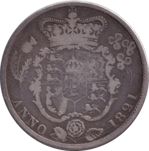 1821 HALFCROWN ( FINE ) - HALFCROWN - Cambridgeshire Coins