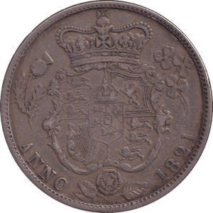 1821 HALFCROWN ( GVF ) - HALFCROWN - Cambridgeshire Coins
