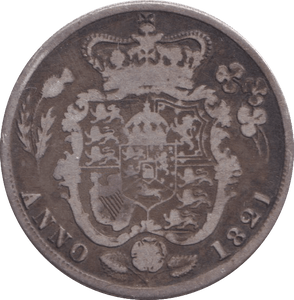 1821 SHILLING ( FINE ) - SHILLING - Cambridgeshire Coins