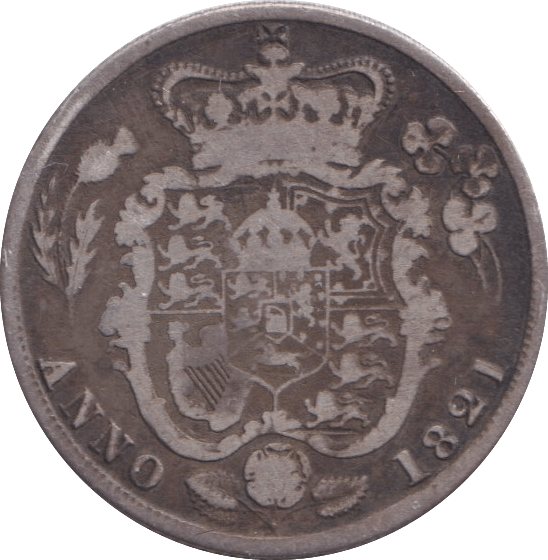 1821 SHILLING ( FINE ) - SHILLING - Cambridgeshire Coins
