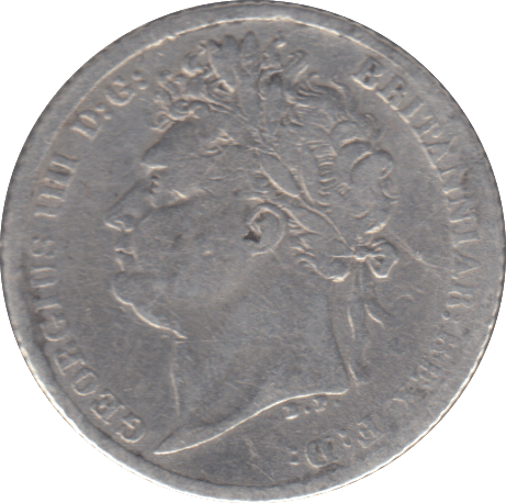 1821 SIXPENCE ( NF ) - SIXPENCE - Cambridgeshire Coins