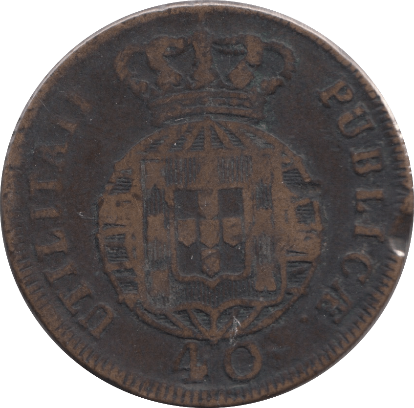 1822 40 CENTAVOS PORTUGAL - WORLD COINS - Cambridgeshire Coins