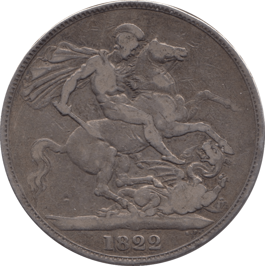 1822 CROWN ( FINE ) - CROWN - Cambridgeshire Coins