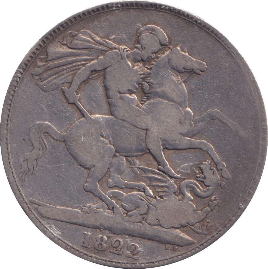 1822 CROWN ( FINE ) TERTIO - CROWN - Cambridgeshire Coins