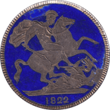 1822 ENAMELLED CROWN EX-MOUNT - CROWN - Cambridgeshire Coins