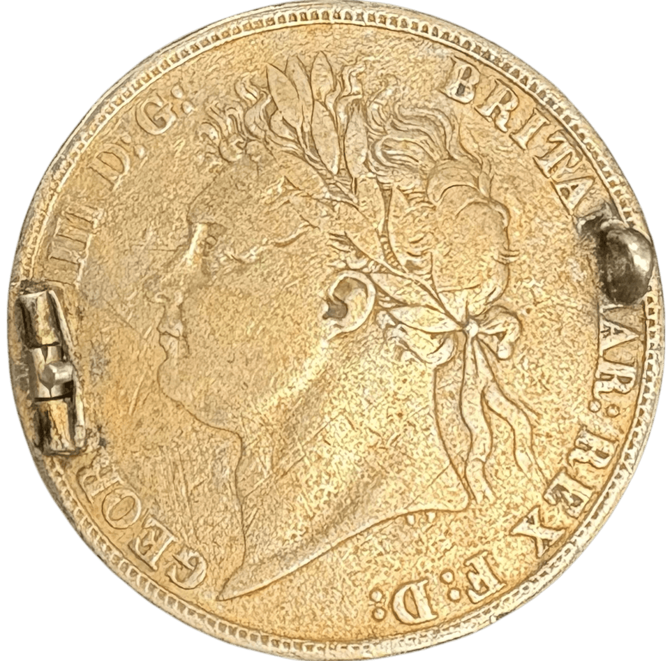 1822 ENAMELLED CROWN EX-MOUNT - CROWN - Cambridgeshire Coins