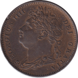 1822 FARTHING ( AUNC ) - FARTHING - Cambridgeshire Coins