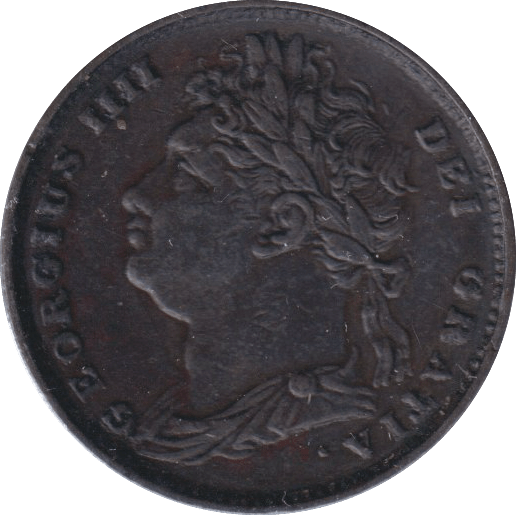 1822 FARTHING ( EF ) - FARTHING - Cambridgeshire Coins