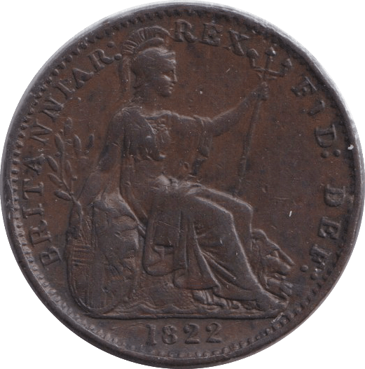 1822 FARTHING ( EF ) - FARTHING - Cambridgeshire Coins