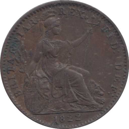 1822 FARTHING ( EF ) - FARTHING - Cambridgeshire Coins