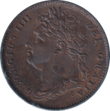 1822 FARTHING ( EF ) - FARTHING - Cambridgeshire Coins
