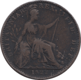 1822 FARTHING ( FINE ) - Farthing - Cambridgeshire Coins
