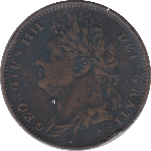 1822 FARTHING ( FINE ) - Farthing - Cambridgeshire Coins