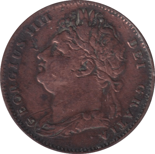 1822 FARTHING ( FINE ) - FARTHING - Cambridgeshire Coins
