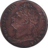 1822 FARTHING ( FINE ) - FARTHING - Cambridgeshire Coins