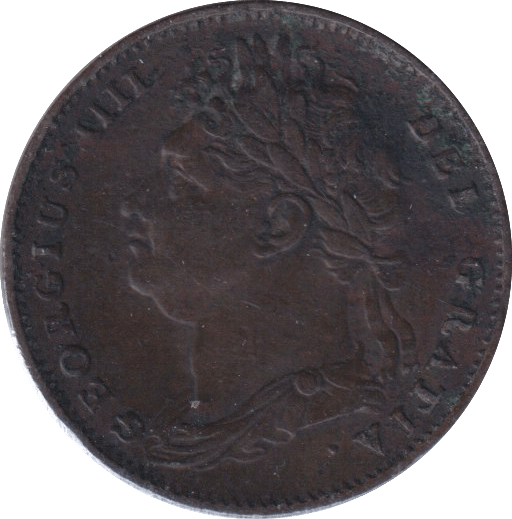 1822 FARTHING ( GVF ) - FARTHING - Cambridgeshire Coins