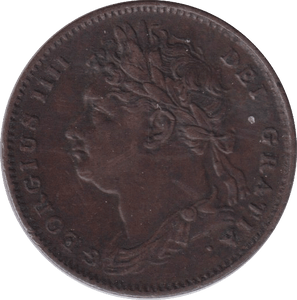 1822 FARTHING ( GVF ) - FARTHING - Cambridgeshire Coins