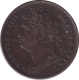 1822 FARTHING ( GVF ) - FARTHING - Cambridgeshire Coins