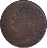 1822 FARTHING ( GVF ) - FARTHING - Cambridgeshire Coins