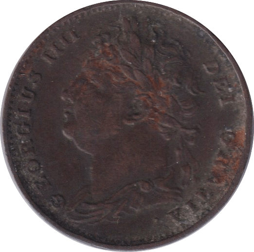 1822 FARTHING ( GVF ) - FARTHING - Cambridgeshire Coins