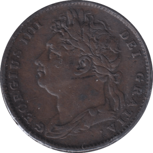 1822 FARTHING ( GVF ) - FARTHING - Cambridgeshire Coins