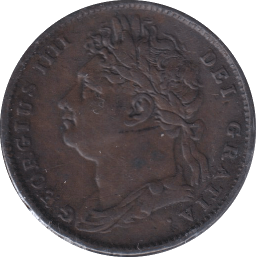1822 FARTHING ( GVF ) - FARTHING - Cambridgeshire Coins