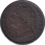 1822 FARTHING ( GVF ) - FARTHING - Cambridgeshire Coins