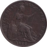 1822 FARTHING ( GVF ) - FARTHING - Cambridgeshire Coins