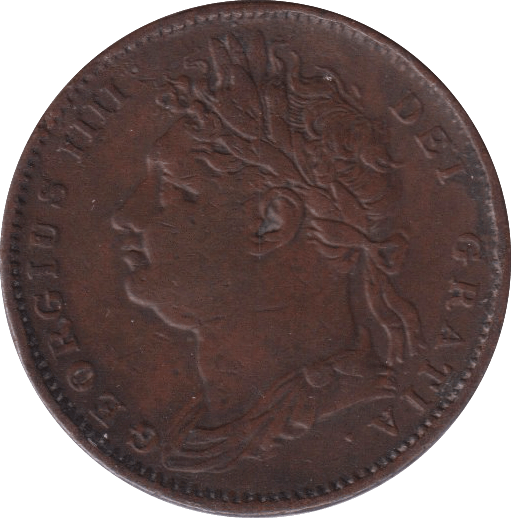1822 FARTHING ( VF ) - FARTHING - Cambridgeshire Coins