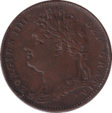 1822 FARTHING ( VF ) - FARTHING - Cambridgeshire Coins