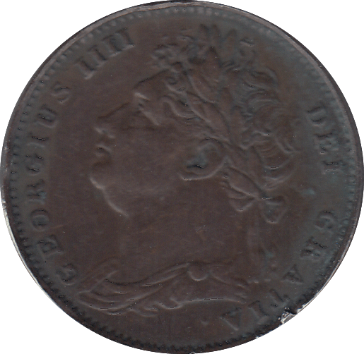 1822 FARTHING ( VF ) - FARTHING - Cambridgeshire Coins