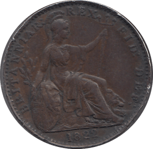 1822 FARTHING ( VF ) - FARTHING - Cambridgeshire Coins