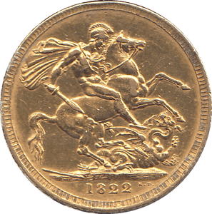 1822 GOLD SOVEREIGN ( EF ) - SOVEREIGN - Cambridgeshire Coins