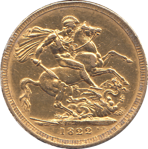 1822 GOLD SOVEREIGN ( EF ) - SOVEREIGN - Cambridgeshire Coins