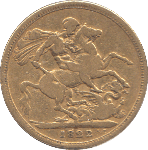 1822 GOLD SOVEREIGN ( FINE ) - SOVEREIGN - Cambridgeshire Coins