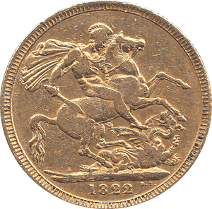 1822 GOLD SOVEREIGN ( VF ) - SOVEREIGN - Cambridgeshire Coins