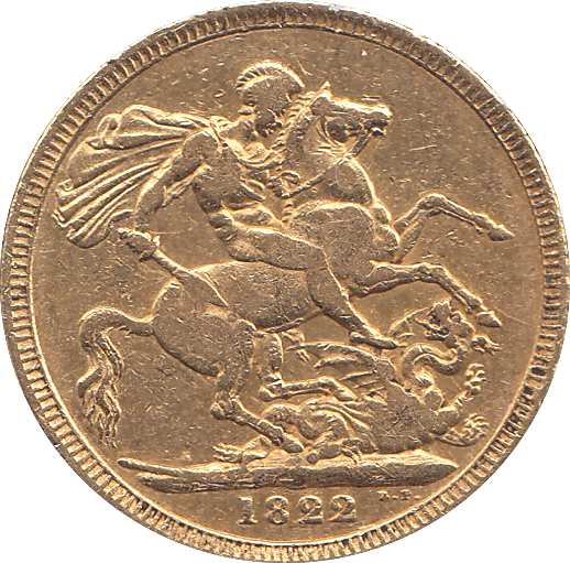 1822 GOLD SOVEREIGN ( VF ) - SOVEREIGN - Cambridgeshire Coins