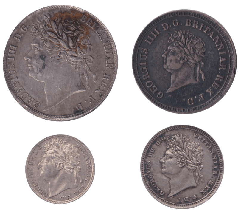 1822 MAUNDY SET GEORGE IV - Maundy Set - Cambridgeshire Coins