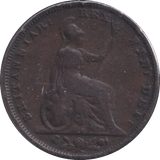 1823 FARTHING ( FINE ) - FARTHING - Cambridgeshire Coins