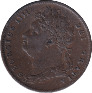 1823 FARTHING ( GVF ) - FARTHING - Cambridgeshire Coins