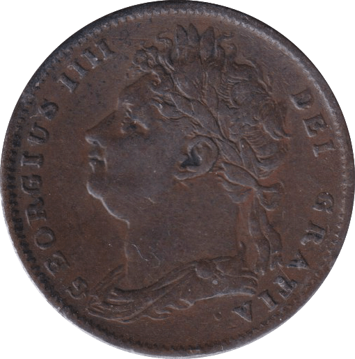 1823 FARTHING ( GVF ) - FARTHING - Cambridgeshire Coins