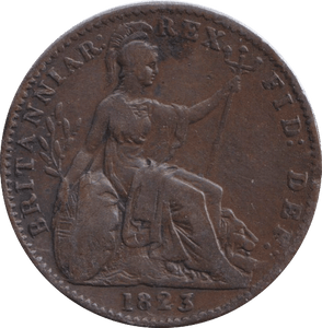 1823 FARTHING ( GVF ) - FARTHING - Cambridgeshire Coins