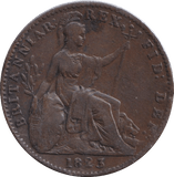 1823 FARTHING ( GVF ) - FARTHING - Cambridgeshire Coins