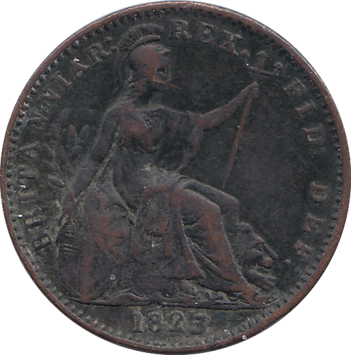 1823 FARTHING ( VF ) - FARTHING - Cambridgeshire Coins