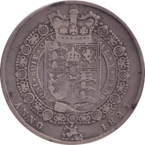 1823 HALFCROWN ( FINE ) - Halfcrown - Cambridgeshire Coins