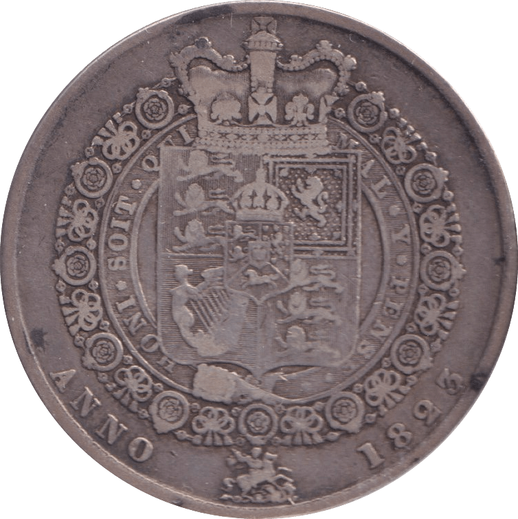 1823 HALFCROWN ( FINE ) - Halfcrown - Cambridgeshire Coins